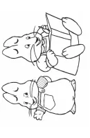 Max en Ruby kleurplaat 1